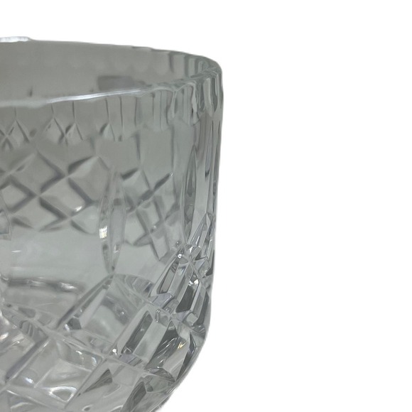 Vintage Violetta Poland Vase Hand Cut 24% Lead Hand Cut Crystal Bowl - Picture 5 of 10